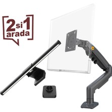1001 Bayou Desk Pro Bundle – Nb F80 2026 Versiyon Ergonomik Monitör Standı + Ergoflex EF-354 Uzaktan