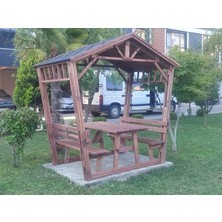 Şen Mobilya Ahşap Gölgelik Kamelya Pergola P5