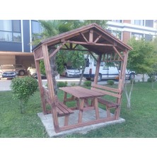 Şen Mobilya Ahşap Kamelya Çardak Pergola Gölgelik 170X150 P1