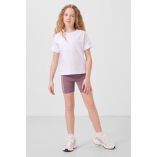 Gül Kurusu Esnek Standart Fit Basic Performans Kız Çocuk Tayt - 75189