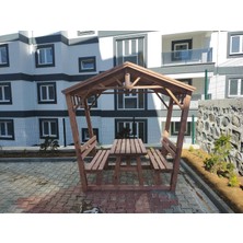 Şen Mobilya Çardak Pergola Çatılı Bank P23