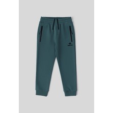 Tommy Life Orman Yeşili Fermuarlı Standart Fit Erkek Çocuk Eşofman Alt - 64042