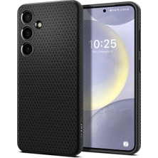 1001 Galaxy S24 Plus ile Uyumlu Kılıf Liquid Air Kaymaz Dokulu Yüzey Siyah Kapak - ACS07327 (Spigen Tr