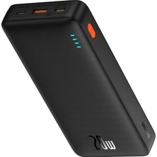 1001 Airpow Hızlı Şarj Power Bank 20000MAH 20W, Siyah (Usb To Type-C 50CM Siyah Kablo Dahil)