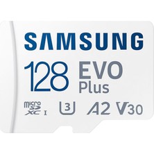 1001 Plus Microsdxc Hafıza Kartı 128 Gb, 160 Mb/s, U3, V30, A2, ‎MB-MC128SA/TR (2024 Serisi) Beyaz