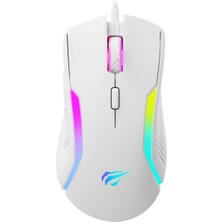 1001 Gamenote MS1033 Rgb Uyumlu Beyaz Gaming Makrolu Oyuncu Mouse 8000 Dpı