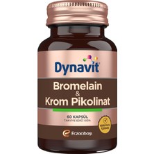 1001 Bromelain (Ananas Ekstresi)&krom Pikolinat 60 Bitkisel Kapsül - Ödem Atımı&diyetisyen Önerisi -
