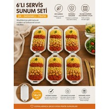 Empressco 6"lı Tavuk Dünyası Servis,sunum Tabağı Beyaz 32X14