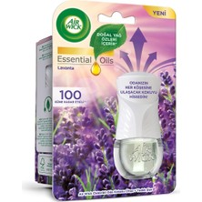 1001 Wick Elektrikli Oda Kokusu Esansiyel Yağlar Cihaz + Yedek Şişe Lavanta