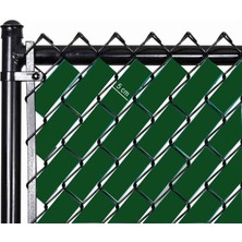 1001 Tel Koruma Kapatma Gizlilik Bantları Pvc Çit Şeridi (50 Metre) (5cm Yeşil)