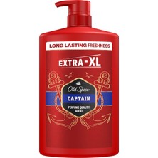 1001 Spice Captain Erkekler Için Duş Jeli ve Şampuan 1000 ml Ekstra-Xl