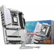 1001 X870E Edge Tı Wıfı Am5 Ddr5 8400MHZ(OC) Usb4 4x M.2 HDMI 5g Lan Wıfı 7 Rgb Atx