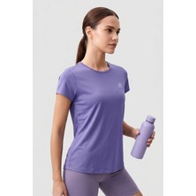 Tommy Life Eflatun Basic Kısa Kol Standart Kalıp O Yaka Kadın T-Shirt - 97144