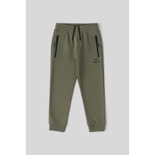 Tommy Life Haki Fermuarlı Standart Fit İnce Erkek Çocuk Eşofman Alt - 64042