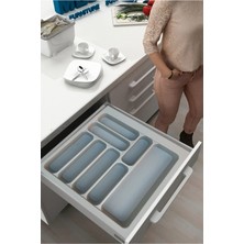 Empressco Gri Renk Çekmece Içi Kaşıklık Kepçelik 49X49 cm (43X40 Ölçülerine Kadar Kesilebilir )