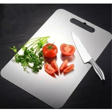 Empressco Gkd Üst Kalite Paslanmaz Çelik Metal Kesme Tahtası 24X34 cm ,yapışkan Silikon Ayaklı