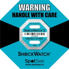 1001 Shockwatch Etiketi 10G/ Düşme Indikatörü 10G