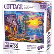 1001 Ks Games 1000 Parça Puzzle Akşam Günbatımı Kulübesi Dominic Davison 20818 Evening Sunset Cabin