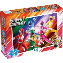 1001 Ca Games Powerrangers Lisanslı 100 Parça 34X24CM Çocuk Puzzle Yapboz Serisi