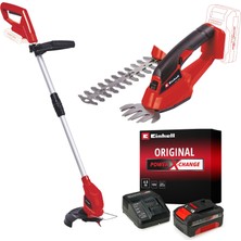 1001 Einhell Gc-Cg 18 Li + Gc-Ct 18/24 Li Akülü Çim Makası ve Kenar Kesme Seti (4,0 Ah Akü ve Şarj