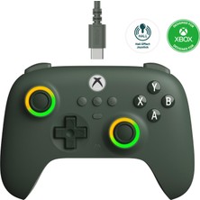 1001 8bitdo Xbox, Rgb Lighting Fire Ring ve Hall Effect Joysticks Için Ultimate C Kablolu Denetleyici, x