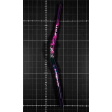 1001 Alüminyum 31.8 780 mm Riser Mtb Gidon Bisiklet Gidonu Bukalemun Pembe Çok Renkli