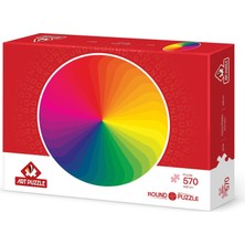 1001 Art Puzzle Renk Paleti 570 Parça Round Puzzle