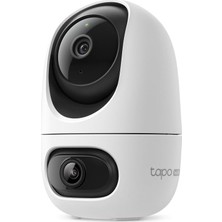 1001 Tapo C245D | 2k 3mp Çift Lensli Akıllı Güvenlik Kamerası | 360° | Geniş Açı ve Tele-Lens |