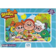 1001 Ca Games Serra Kardeş Lisanslı 35 Parça Çerçeveli 34X24CM Çocuk Puzzle Yapboz Yeni Serisi (Mav