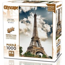1001 Ks Games 1000 Parça Eiffel Tower Puzzle - Sally Curtis