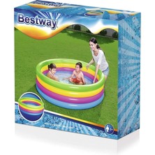 1001 Bestway Şişme Havuz Çocuk Havuzu Dört Halkalı 157X46CM, Sarı