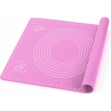 1001 Promosyonca Silikon Hamur Matı, 40X50 Cm, Farklı Renk Seçeneği (Pembe)