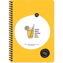 1001 A5 Spiralli Akademik Ajanda - Başta Sıkıldım