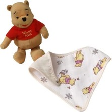 1001 Taç 1500187654 Disney Winnie Pamuk Lisanslı Müslin Bandana, Çok Renkli