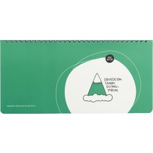 1001 Keskin Color Hisli Şeyler 13X27 Spiralli, Stickerlı Haftalık Planner - Zirvedeyim Canım Duymuyor