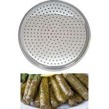 1001 Çok Amaçlı Çelik Delikli Tepsi – Sarma Dolma Altlığı & Pizza Pişirme Tepsisi – Dayanıkl