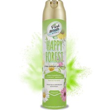 1001 Fresh Breath Happy Forest 300 ml Aerosol Koku | Araç ve Oda Için Ferah ve Kalıcı Aroma