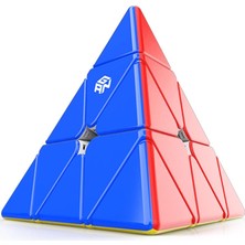 1001 Gan Pyraminx Standard 36 Mıknatıslı Hızlı Piramit Rubik Küp Zeka Küpü Çıkartmasız Tr Resm