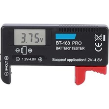 1001 Sanec BT-168 Ekranlı Pil Voltaj Kapasite Test Cihazı 1.2V-4.8V ve 9V