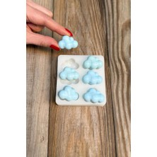 1001 Bubble Bulut Mini Altılı Silikon Mum Kalıbı