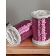 1001 Gürbüz Filografi 0.30MM (100GR -150M) Bakır Üstü Gümüş Kaplı Eflatun Renkli Filografi Teli