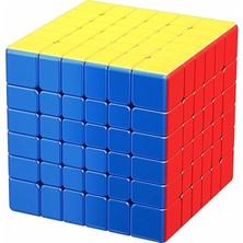 1001 Xmdcuber Moyu Meilong 6 M Speed Cube 6 x 6 Manyetik Çıkartmasız, Meilong 6 M V2 Speed Cube 6X6X6