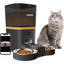 1001 Haustier QQ009-DUAL Gece Görüşlü 1080P Fhd Kameralı, Akıllı Otomatik Kedi Mama Kabı, Tuya Ap