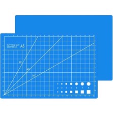 1001 A5 Kesme Matı, 22X15 Cm, Mavi, Kesim Tablası, Kesme Altlığı