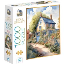 1001 Ca Games Bahçeli Ev 1000 Parça 2,2mm Kalınlık 48X68CM Profesyonel Hobi Puzzle Yapboz Serisi