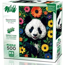 1001 Ks Games 500 Parça Çiçek Açan Sevimli Panda Puzzle - Serdar Karataş - 20088