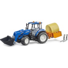 1001 Bruder New Holland T5.120 Kepçeli Traktör