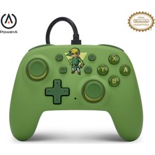 1001 Powera Nintendo Switch Için Powera Nano Kablolu Kumanda, Yeşil