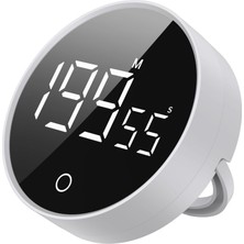 1001 Rt-1 Mıknatıslı Rotary Zamanlayıcı 0-199 Ileri Geri Sayım Kronometre, Ayaklı Stand, LED Ekra