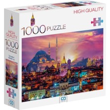 1001 Ca Games Istanbul Manzarası 1000 Parça 2,2mm Kalınlık 48X68CM Profesyonel Hobi Puzzle Yapboz Ser